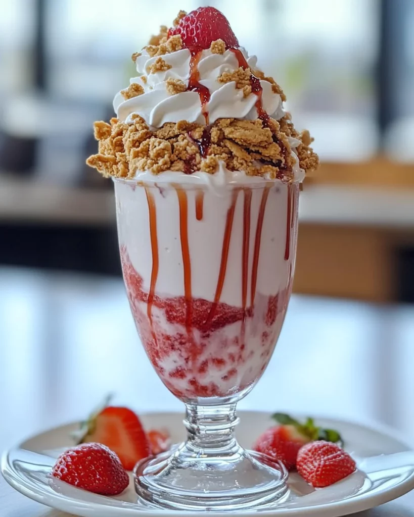 Strawberry Crumble Milkshake