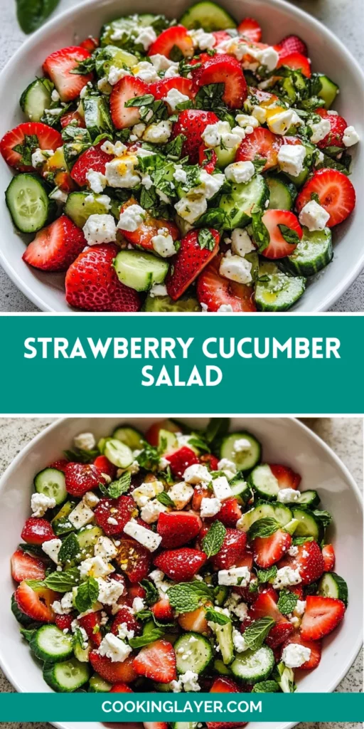 Strawberry Cucumber Salad