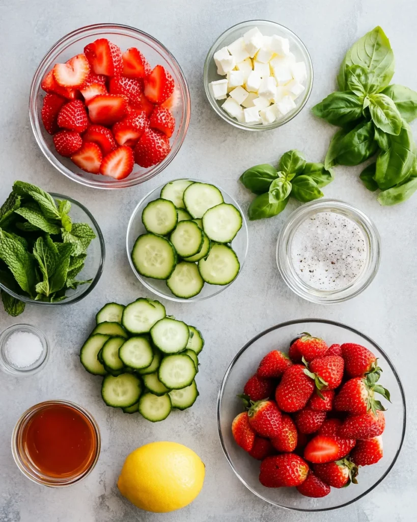 Strawberry Cucumber Salad