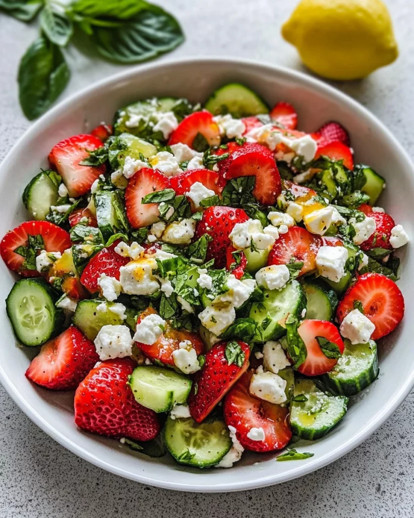 Strawberry Cucumber Salad