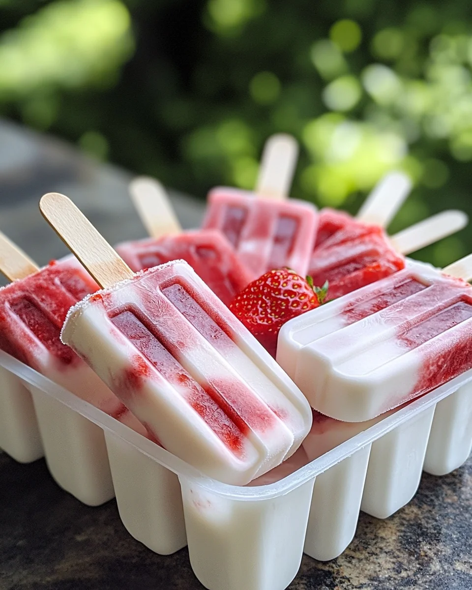 Strawberry Yogurt Popsicles: Enjoy a Refreshing Treat!
