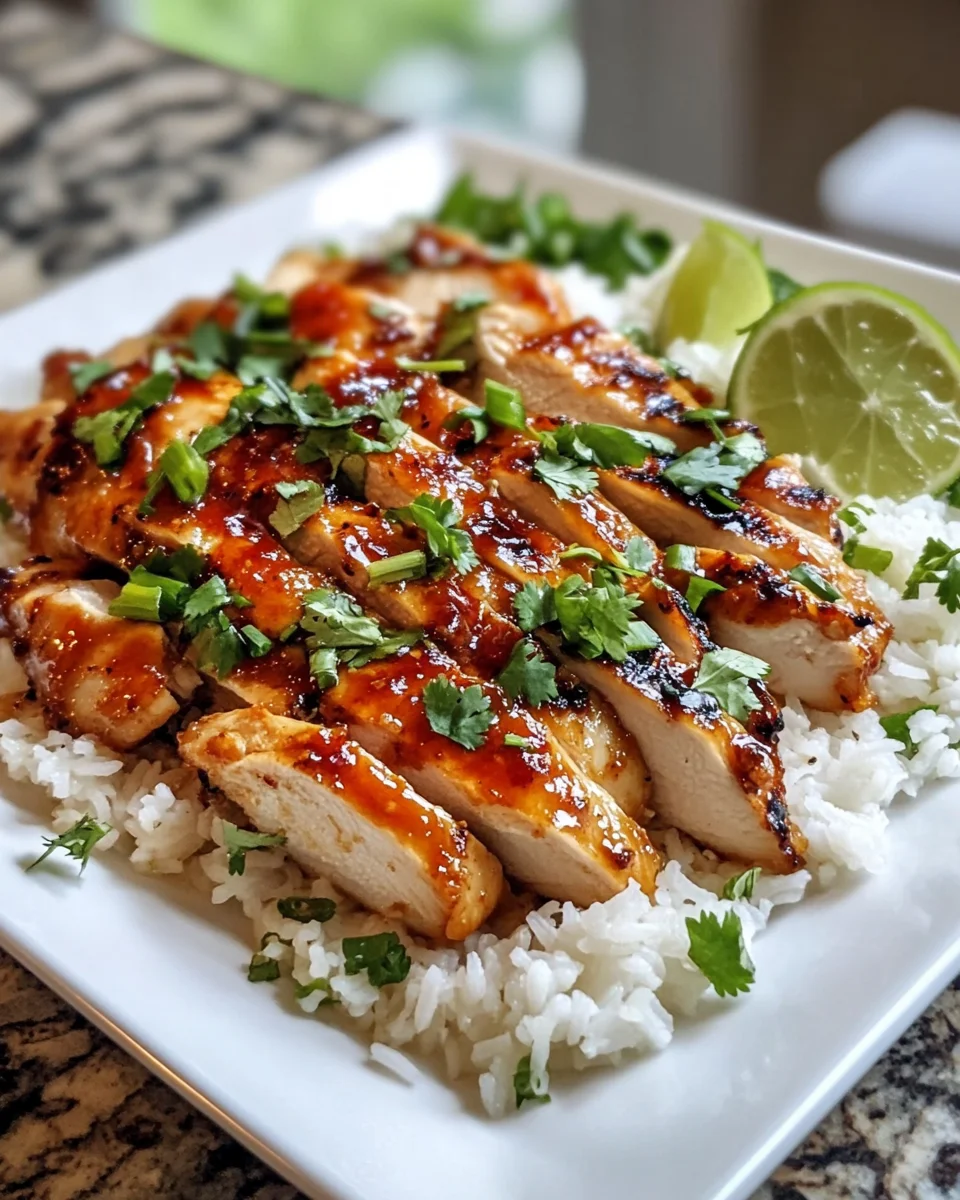 Sweet Chili Chicken Bowl with Coconut Lime Drizzle is Irresistible !
