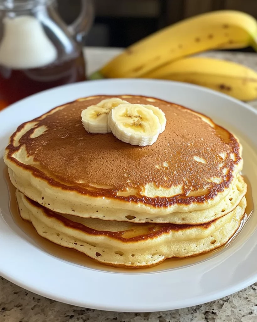 Sweet & Fluffy Banana Pancakes
