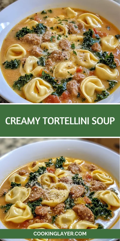 creamy tortellini soup
