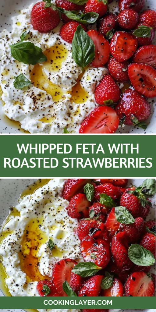 Whipped Feta with Roasted Strawberries