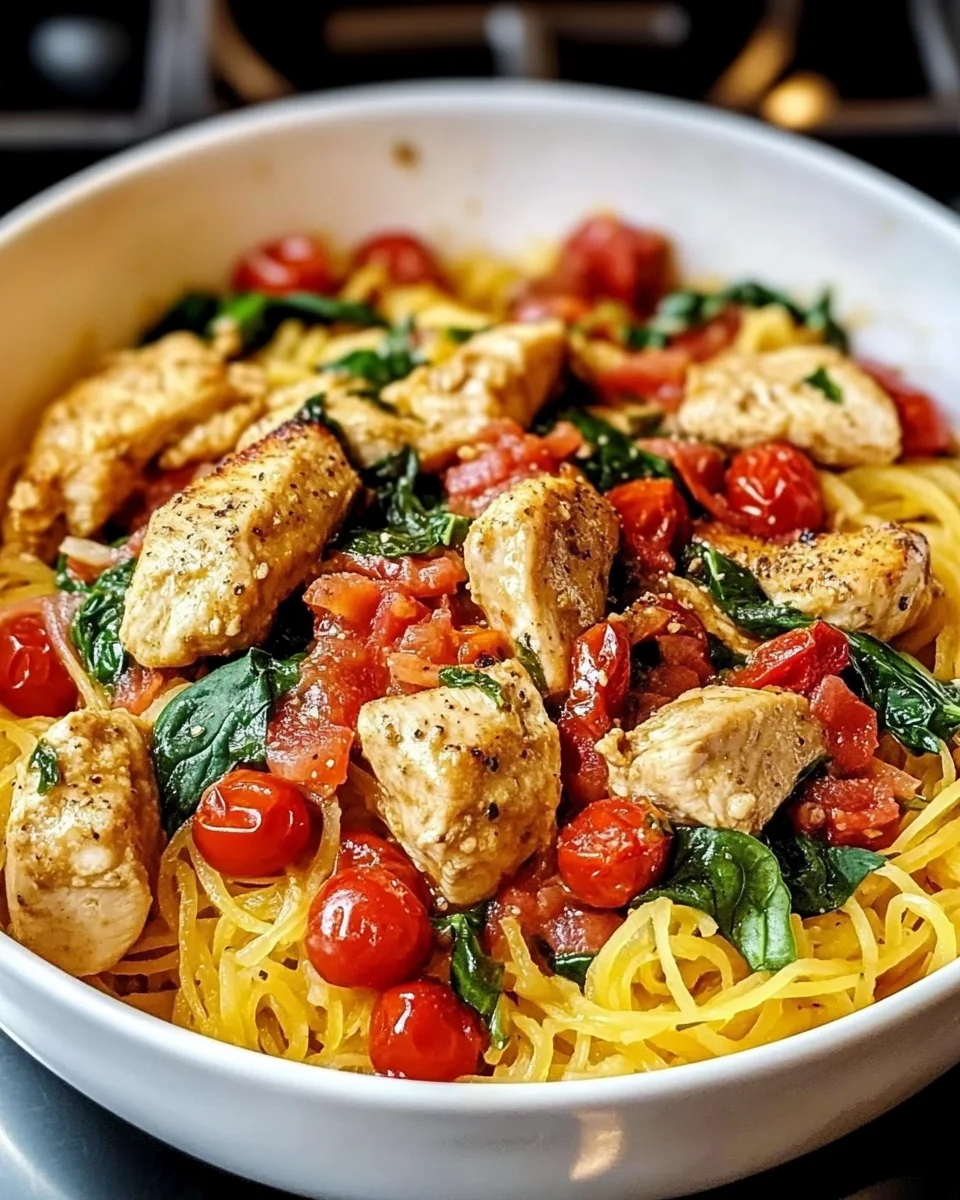 Tuscan Chicken and Spaghetti Squash: A Flavorful Delight!