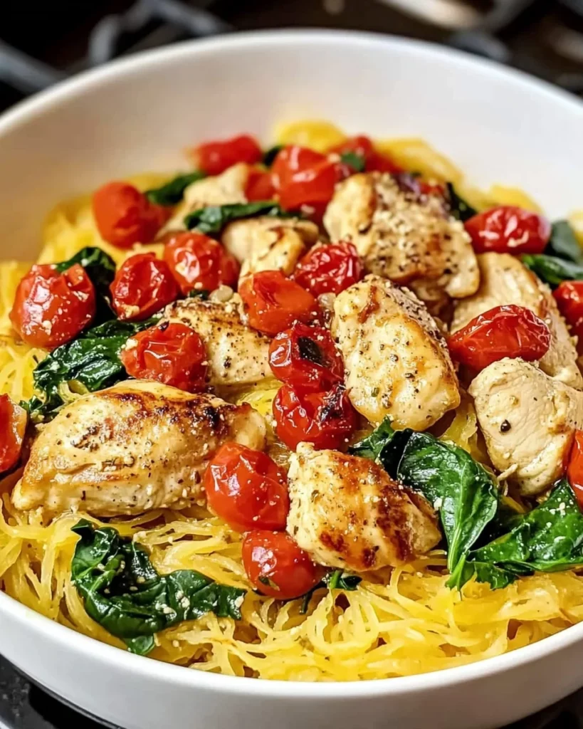 Tuscan Chicken and Spaghetti Squash