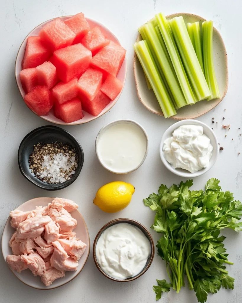 Watermelon Chicken Salad