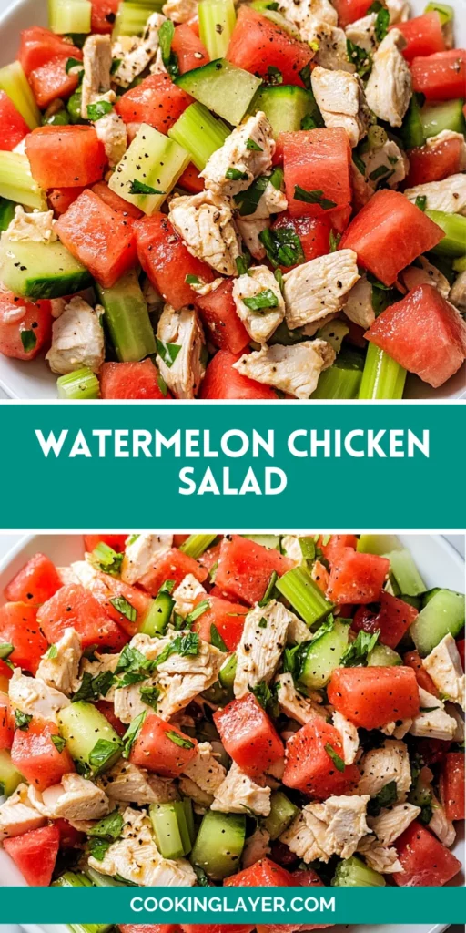 Watermelon Chicken Salad