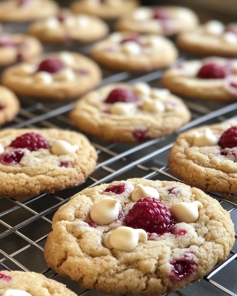 White Chocolate Raspberry Cookies