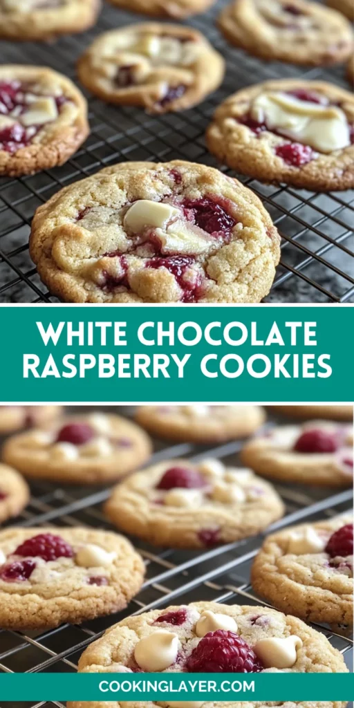 White Chocolate Raspberry Cookies