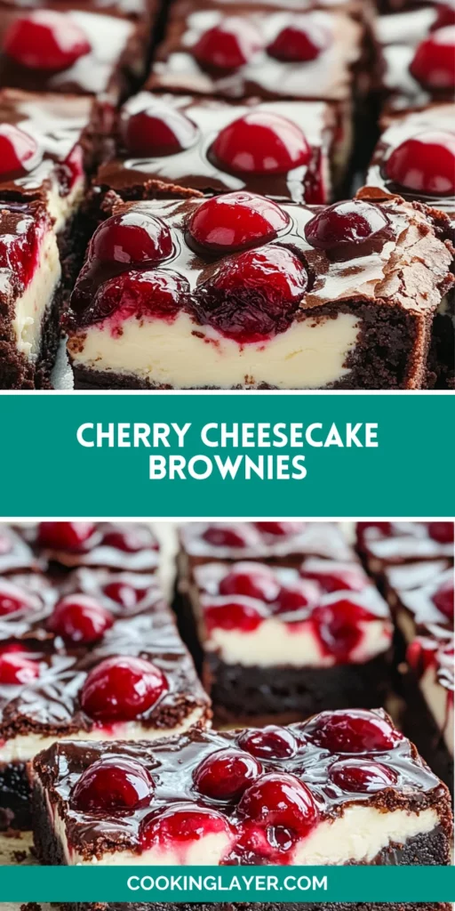 Cherry Cheesecake Brownies