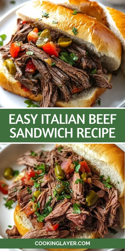 Easy Italian Beef Sandwich Recipe