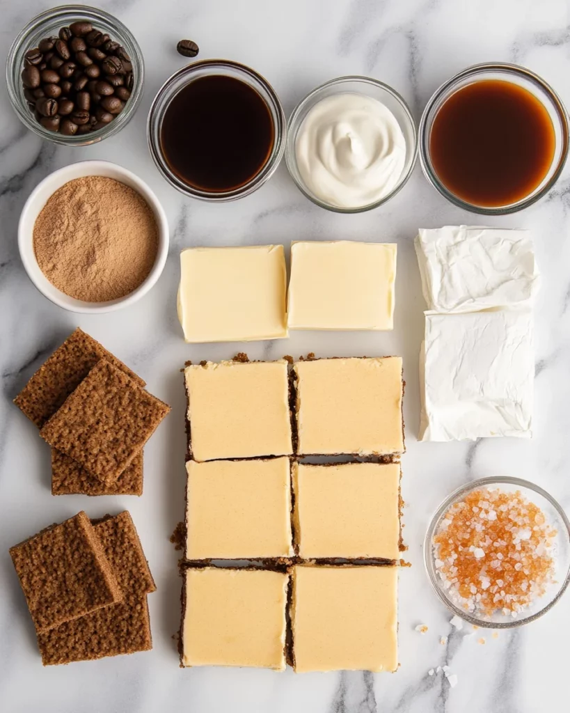 Caramel Macchiato Cheesecake Bars