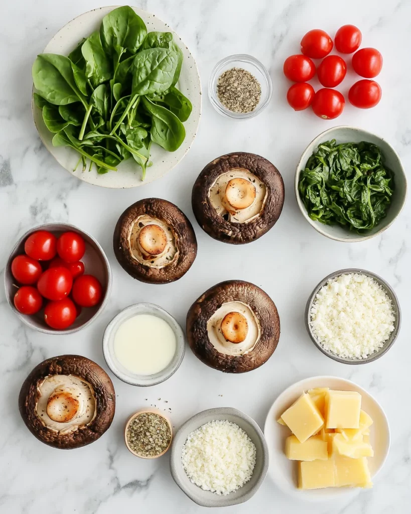 stuffed portobello mushrooms