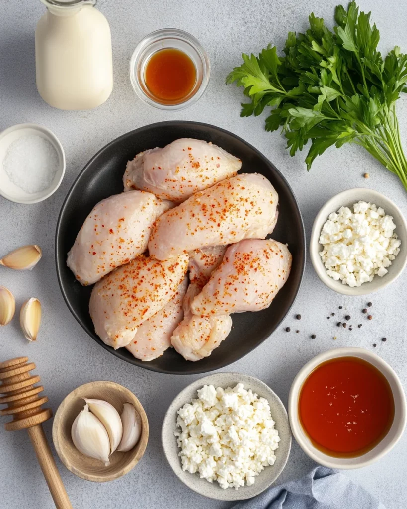 Crispy Hot Honey Feta Chicken