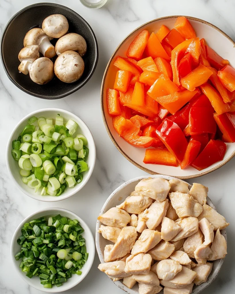 peppery chicken mushrooms