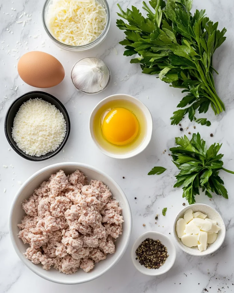 Garlic Parmesan Chicken Meatloaves