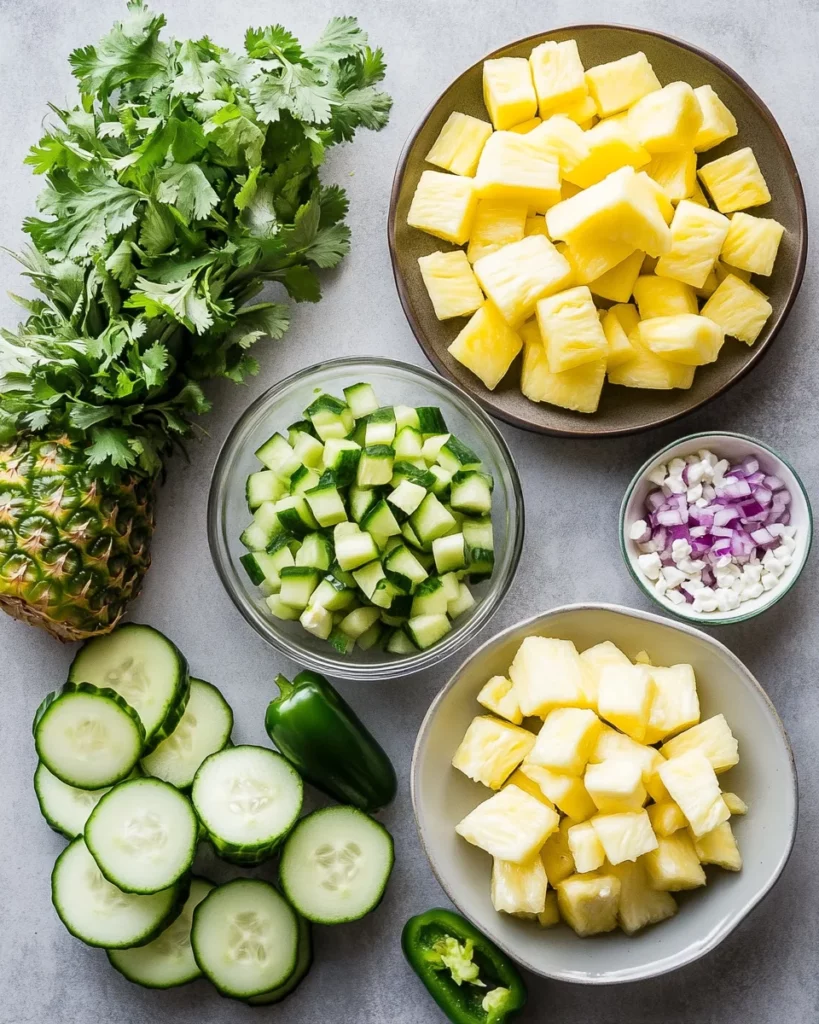 pineapple cucumber salad