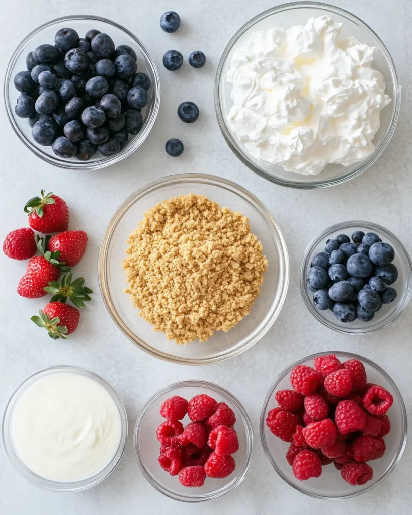 No Bake Berry Lush