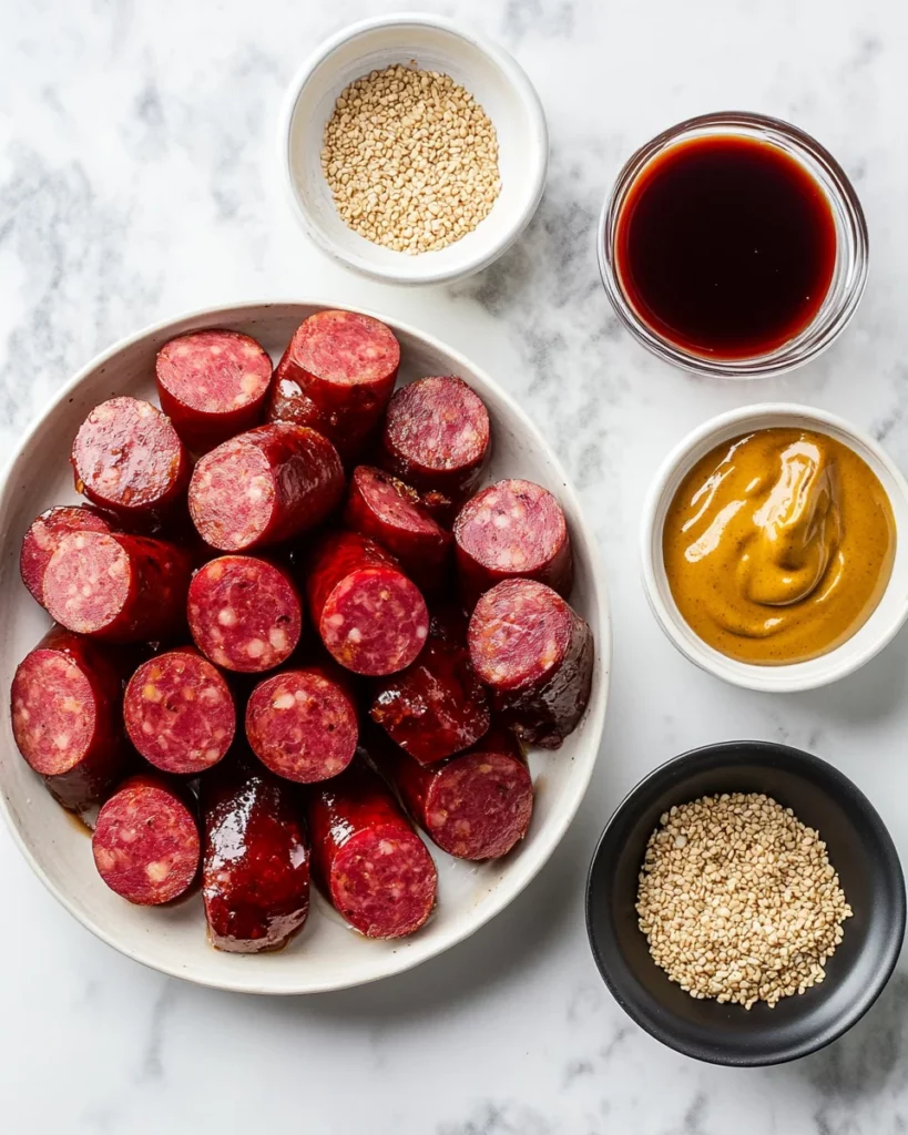 Slow Cooker Honey Mustard Kielbasa Bites