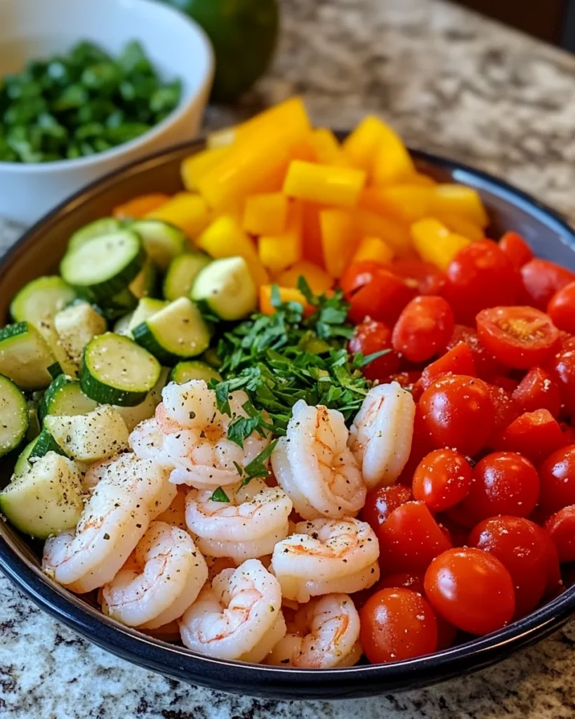 One-Pan 20-Minute Garlic Parmesan Shrimp & Veggies