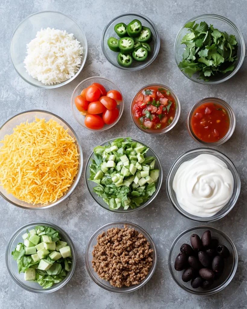 taco rice bowl