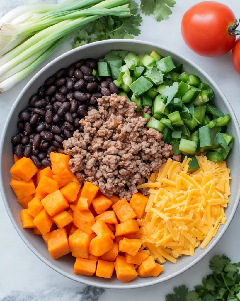 Ground Turkey and Sweet Potato Skillet