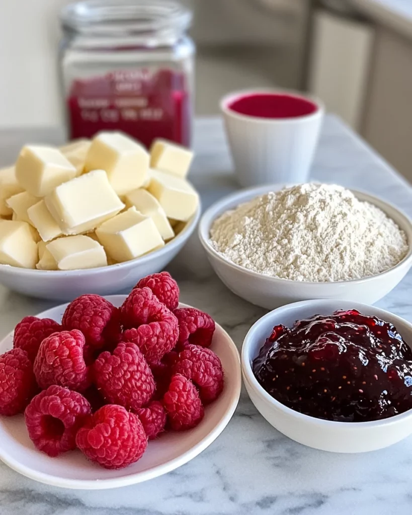 Buttery Raspberry Crumble Cookies