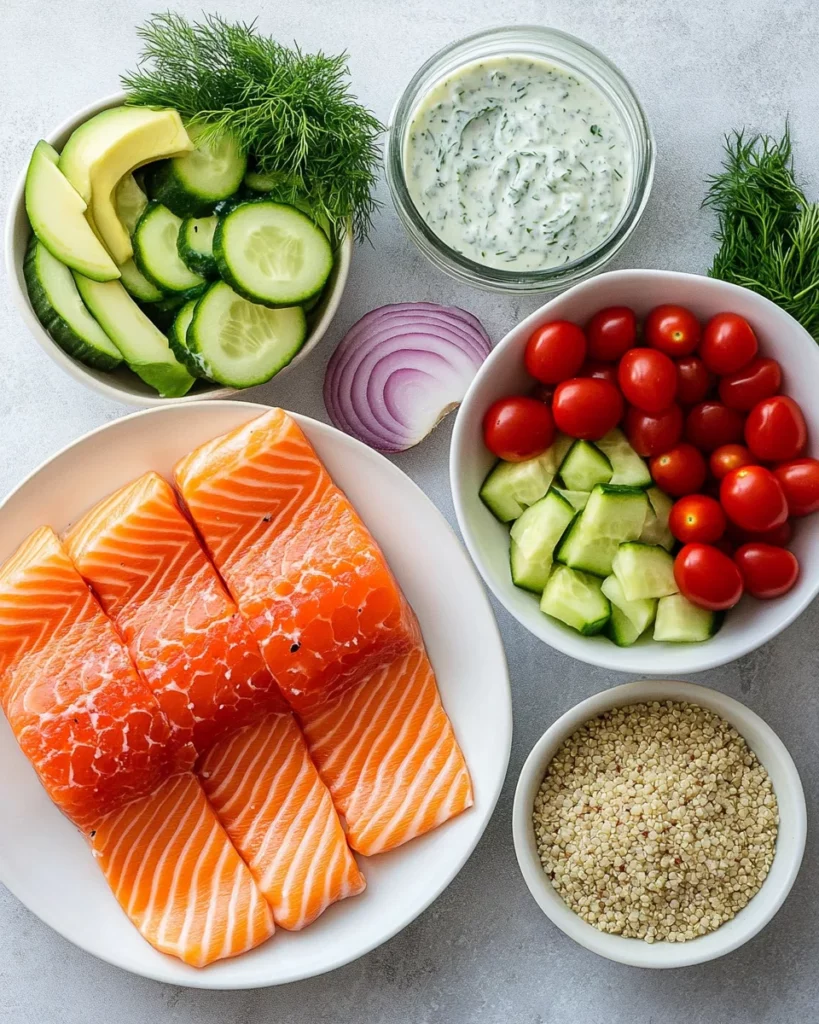 Mediterranean Salmon Bowl