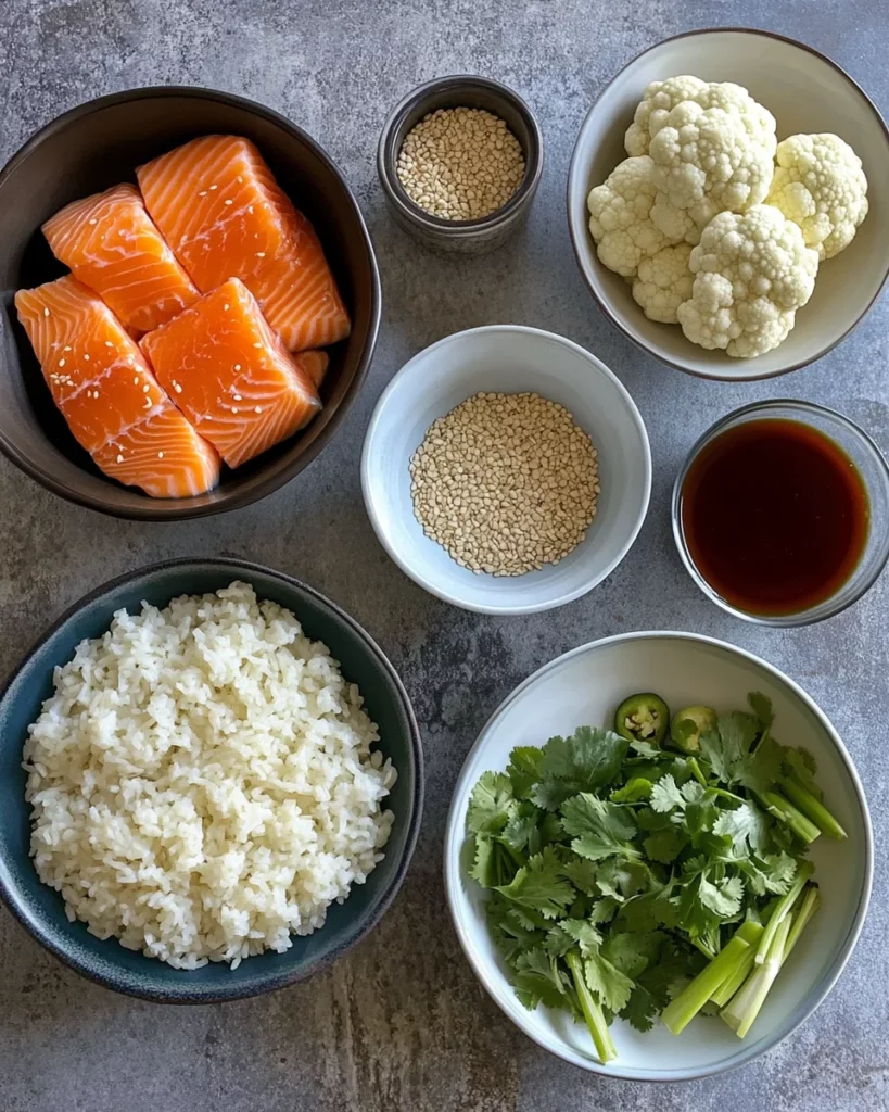 Sriracha Honey Salmon Bowls
