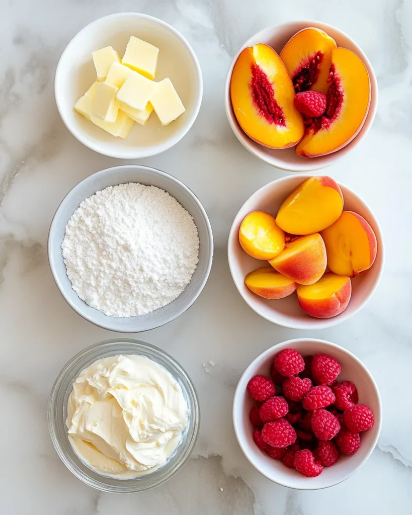 SUMMER BLISS PEACH AND RASPBERRY CHEESECAKE DELIGHT