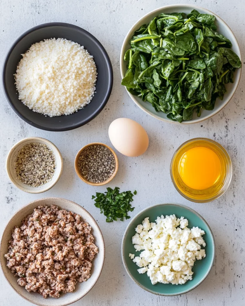 Spinach Feta Turkey Meatballs