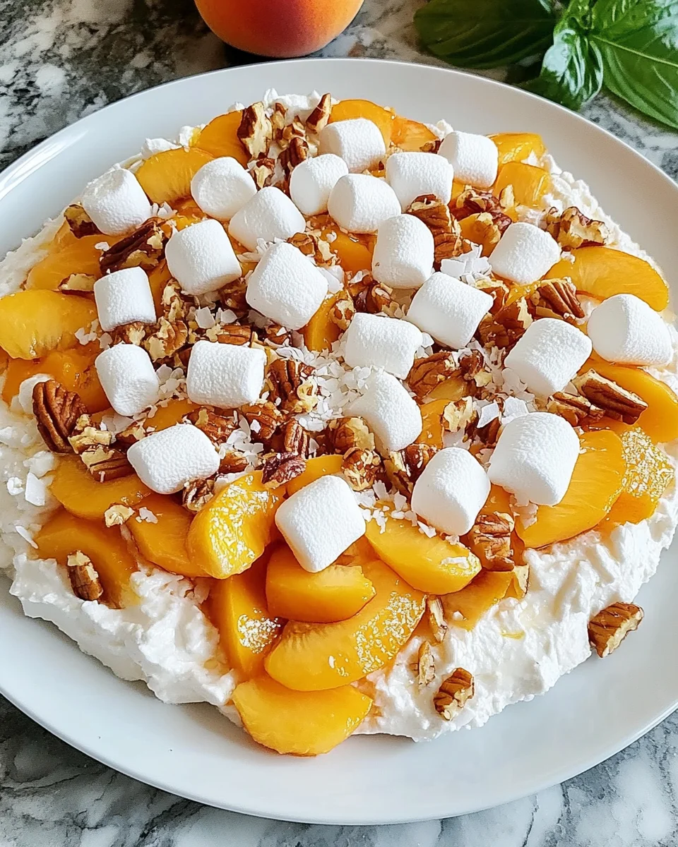 Millionaire Peach Salad: A Heavenly Summer Delight!