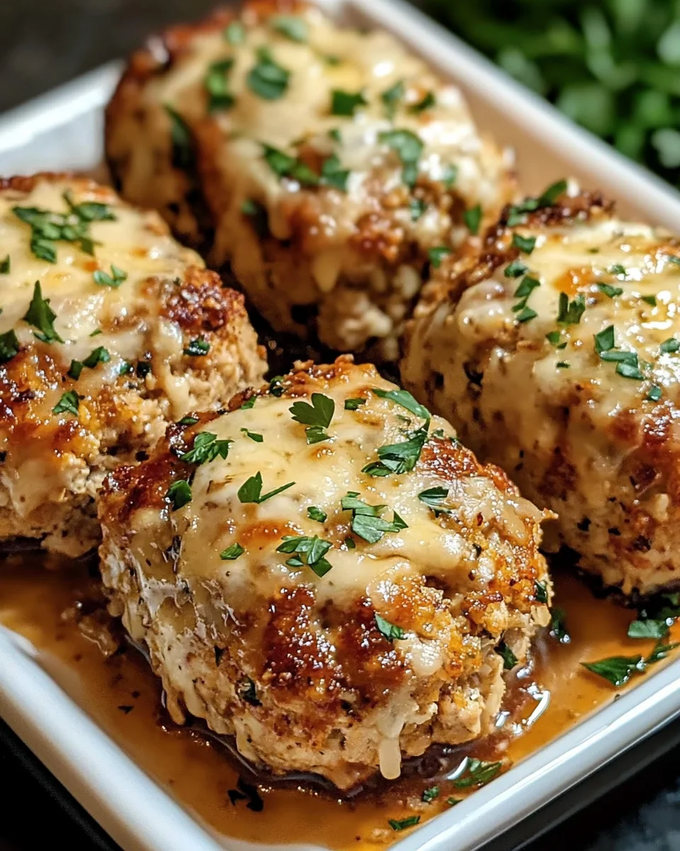 Garlic Parmesan Chicken Meatloaves: A Tasty Delight!
