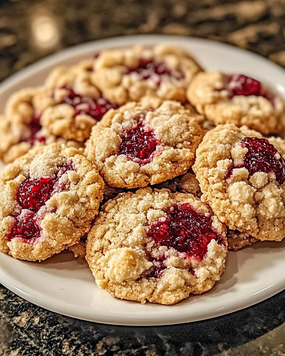 Buttery Raspberry Crumble Cookies: A Must-Try Delight!