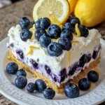 No-Bake Lemon dazzling Blueberry cream Cake