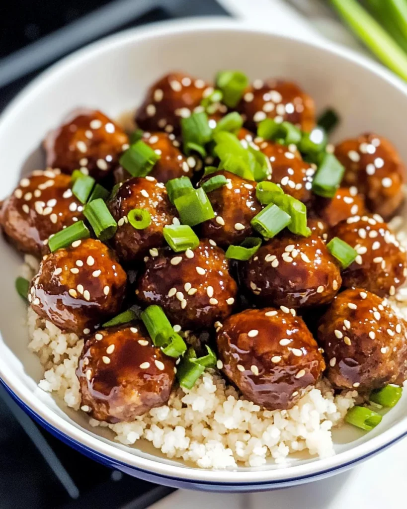 Asian Crockpot Meatballs