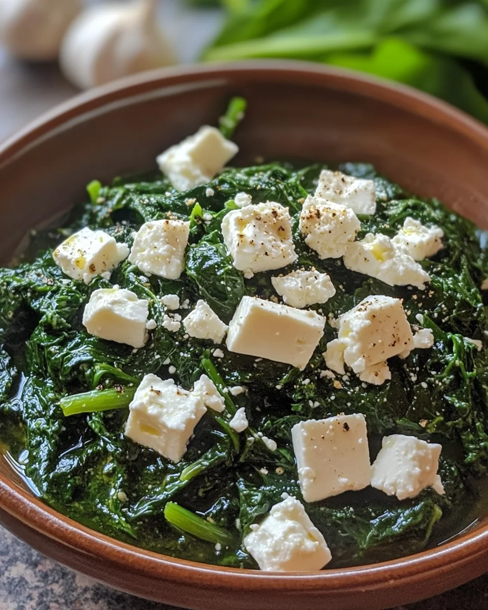 Creamy spinach with feta for a delicious twist!