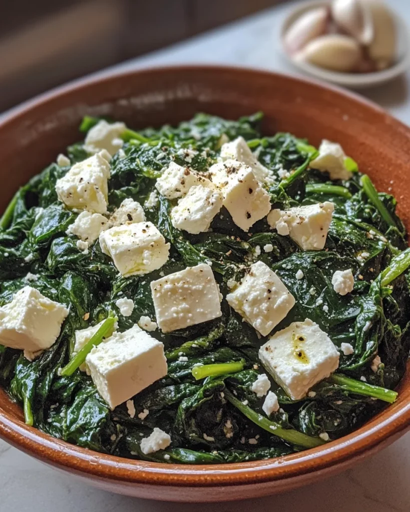 Creamy Spinach with Feta