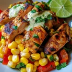 Chipotle Lime Chicken with Corn & Peppers