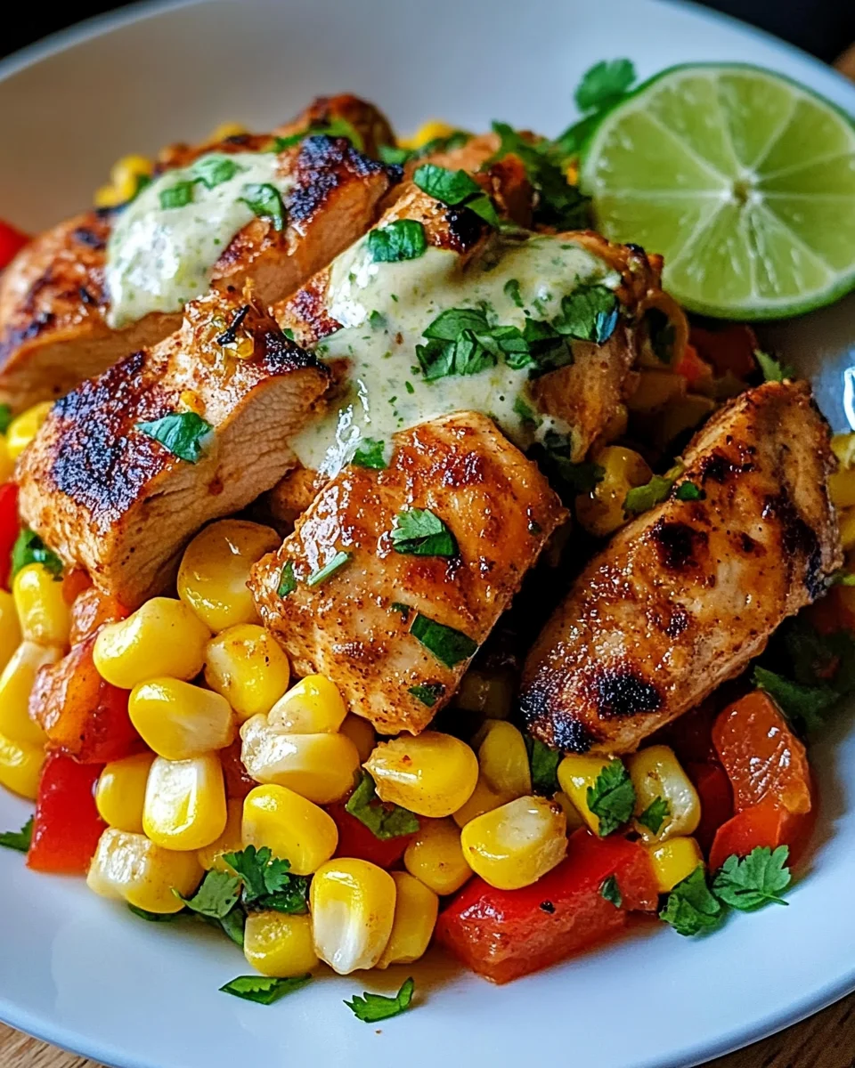 Chipotle Lime Chicken with Corn & Peppers Recipe That Delights! The 1