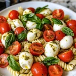 Pesto Caprese Pasta Salad