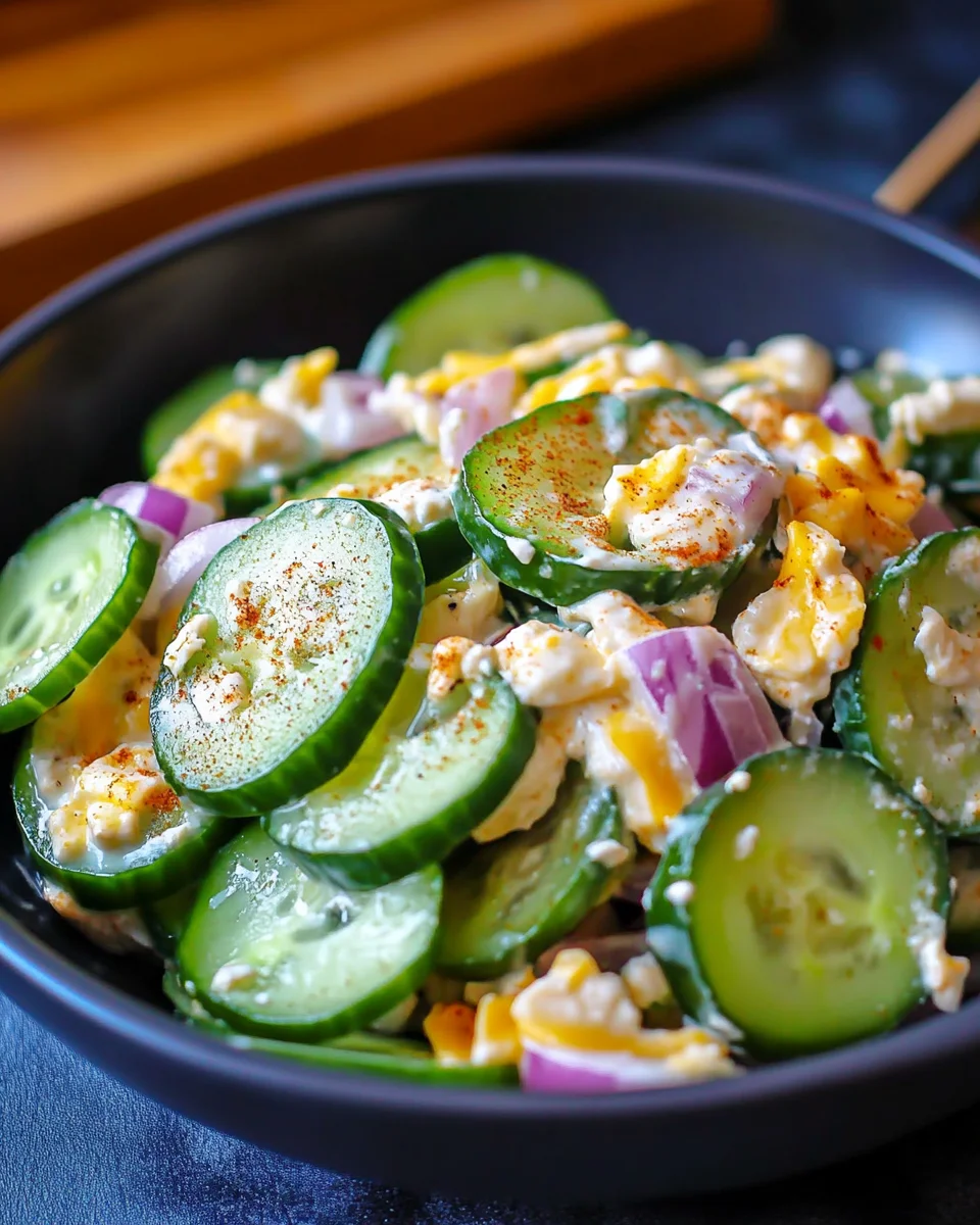 Jalapeno Popper Cucumber Salad: A Refreshing Twist Today!