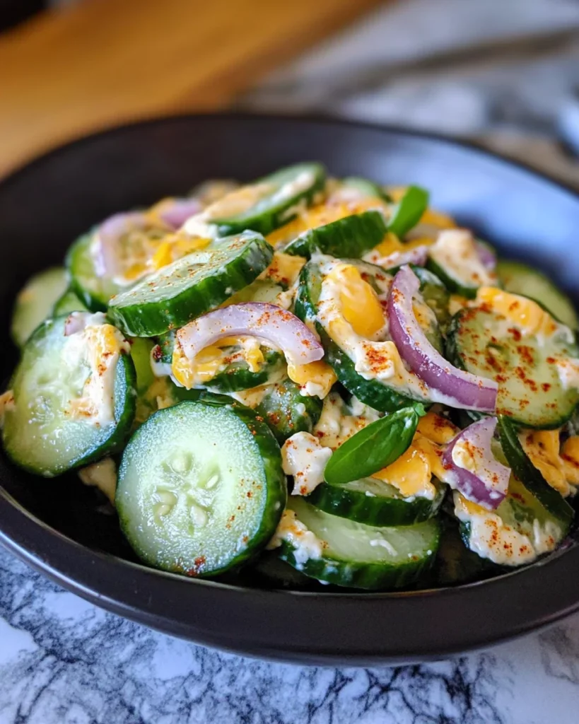 Jalapeno Popper Cucumber Salad