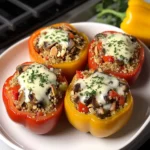 Quinoa and Mushroom Stuffed Bell Peppers