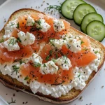 SMOKED SALMON COTTAGE CHEESE TOAST