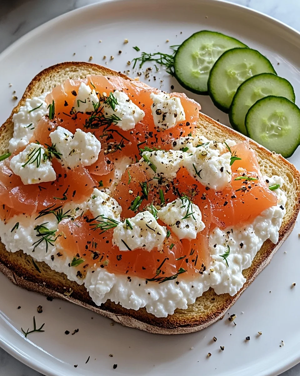 SMOKED SALMON COTTAGE CHEESE TOAST: A Quick Delight!
