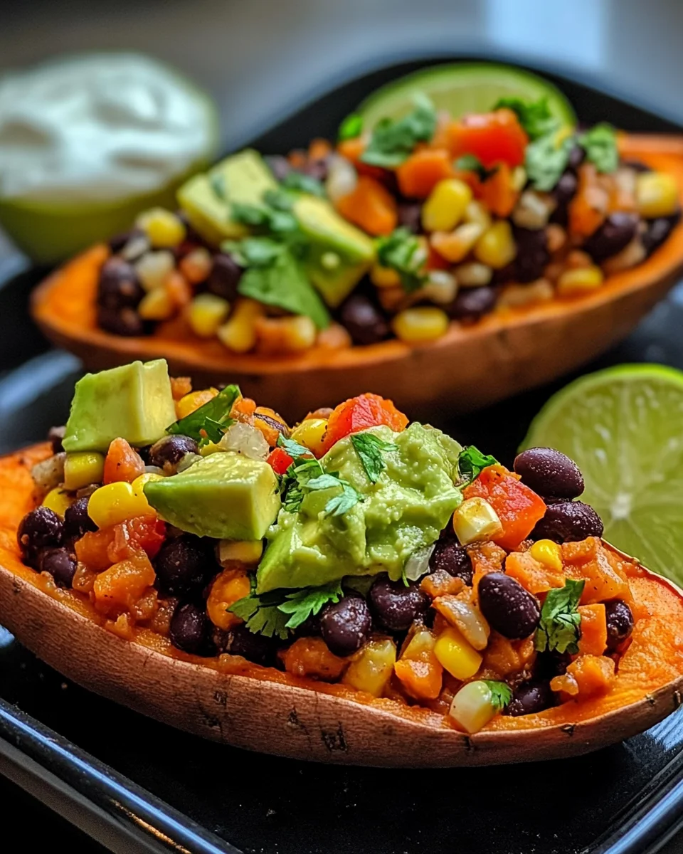 Sweet potato bliss boats: A delicious meal idea!