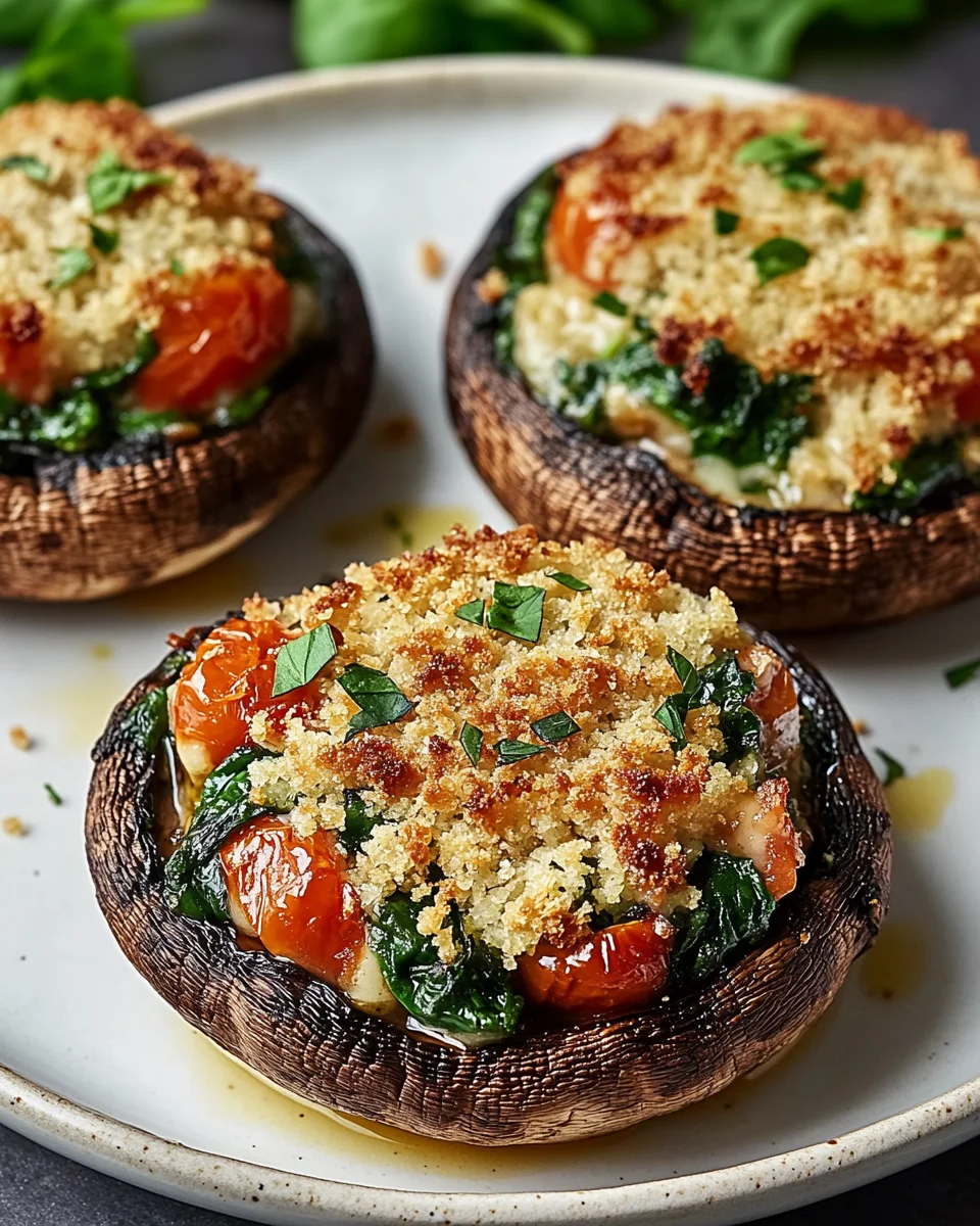 Stuffed portobello mushrooms that wow your taste buds!